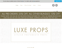 Tablet Screenshot of luxe-props.com